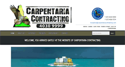 Desktop Screenshot of carpentariacontracting.com